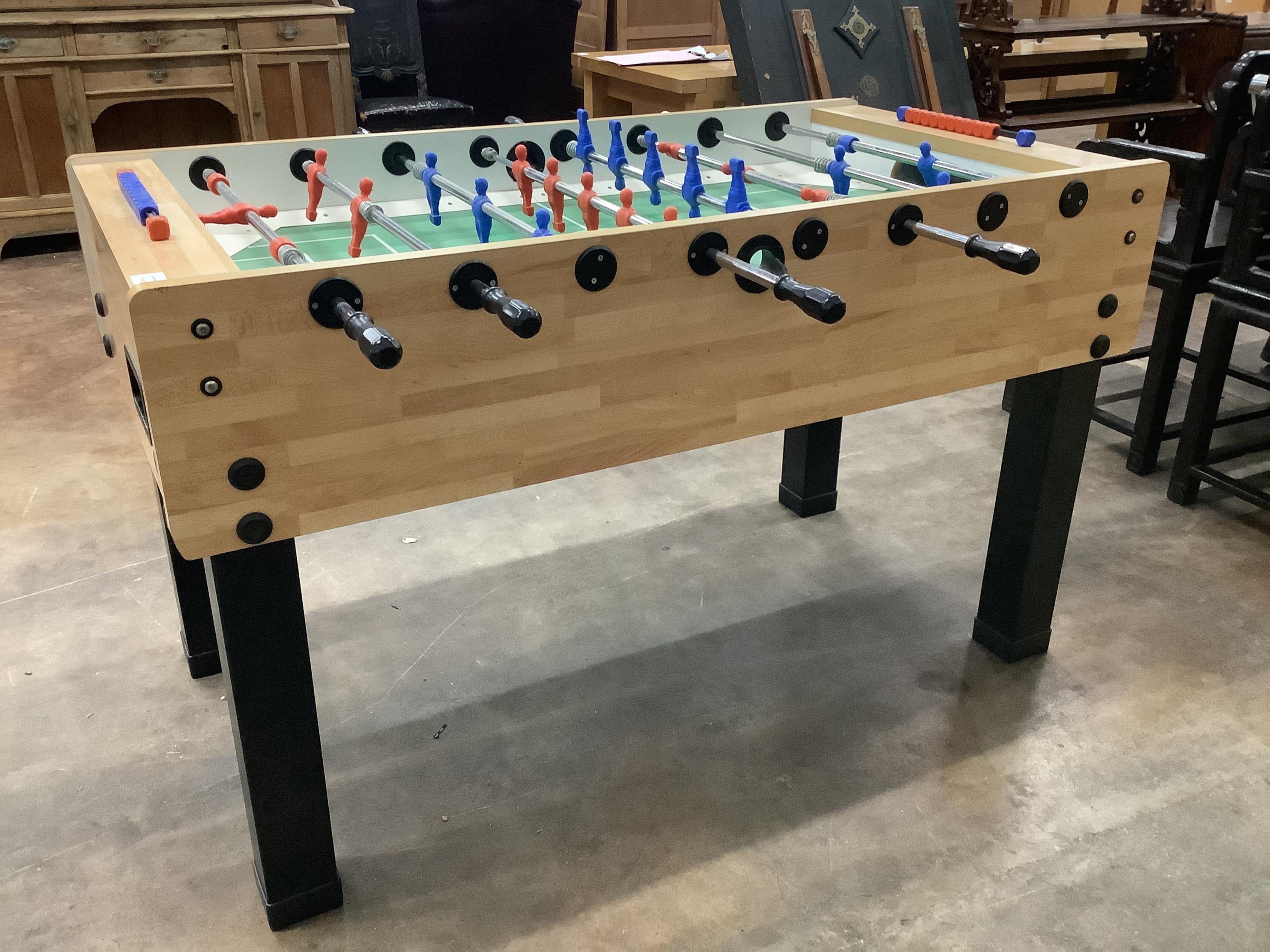 A Garlando table football, width 144cm, height 86cm. Condition - good